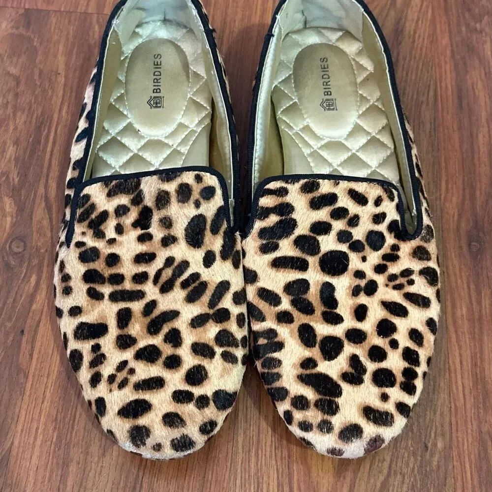 Birdies leopard print for flats size 6
